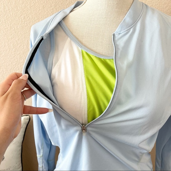 Nike womens blue sphere dry zip up sweatshirt L - Picture 4 of 7